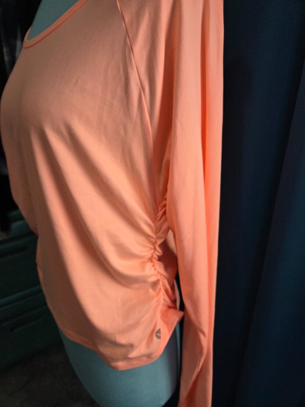 NWT LIVI Active Long Sleeve Training Top | Sherbert Orange with Thumbholes 14/16 - Picture 2 of 7